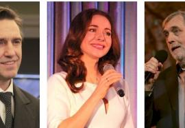 Почётные звания: Екатерина Гусева и Владимир Вдовиченков – народные артисты России, а Никита Высоцкий – заслуженный работник культуры РФ