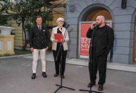 Алексей Веселовский, Юлия Михалкова, Маша Федорова, Филипп Миронов, Игорь Андреев и другие гости вернисажа выставки «Вера Мухина: диалоги, грани» во Всероссийском музее декоративного искусства