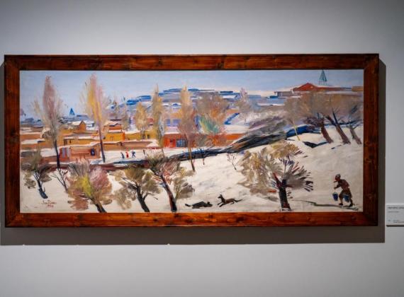 Зима во всей красе на выставке «Волга. Москва. Нева. Саратовские символисты в Москве и Ленинграде 1920–1940-х»