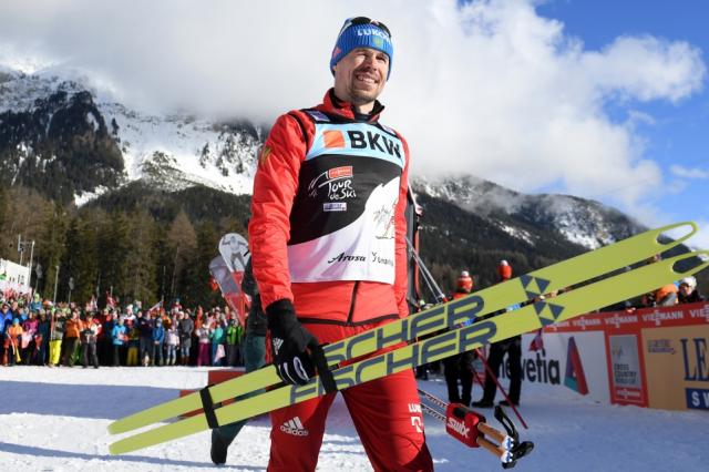  Устюгов стал вторым в гонке преследования на «Тур де Ски»
