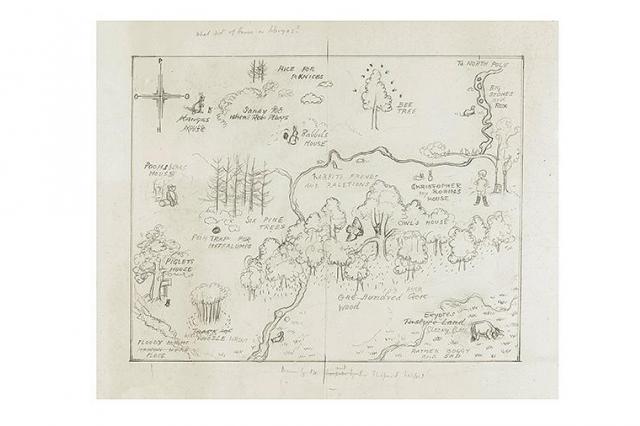 Карту волшебного мира Винни-Пуха продали за рекордные $570 тыс.