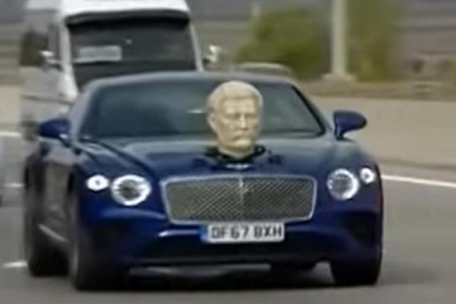Экс-ведущий Top Gear провез бюст Сталина на капоте машины в Грузии