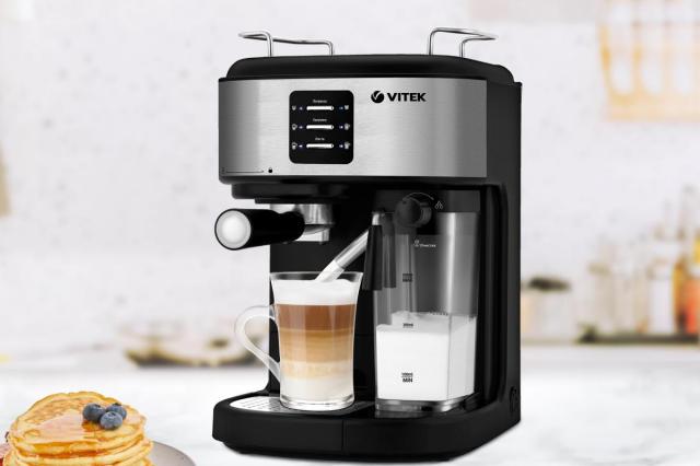 Кофеварка VT-8489 от VITEK - незаменимый бытовой прибор для любителей горячего ароматного кофе