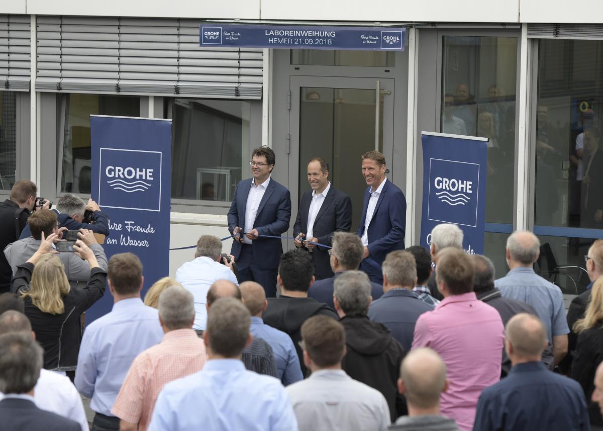 GROHE инвестирует в инновации: на производстве в городе Хемере открылась главная исследовательская лаборатория