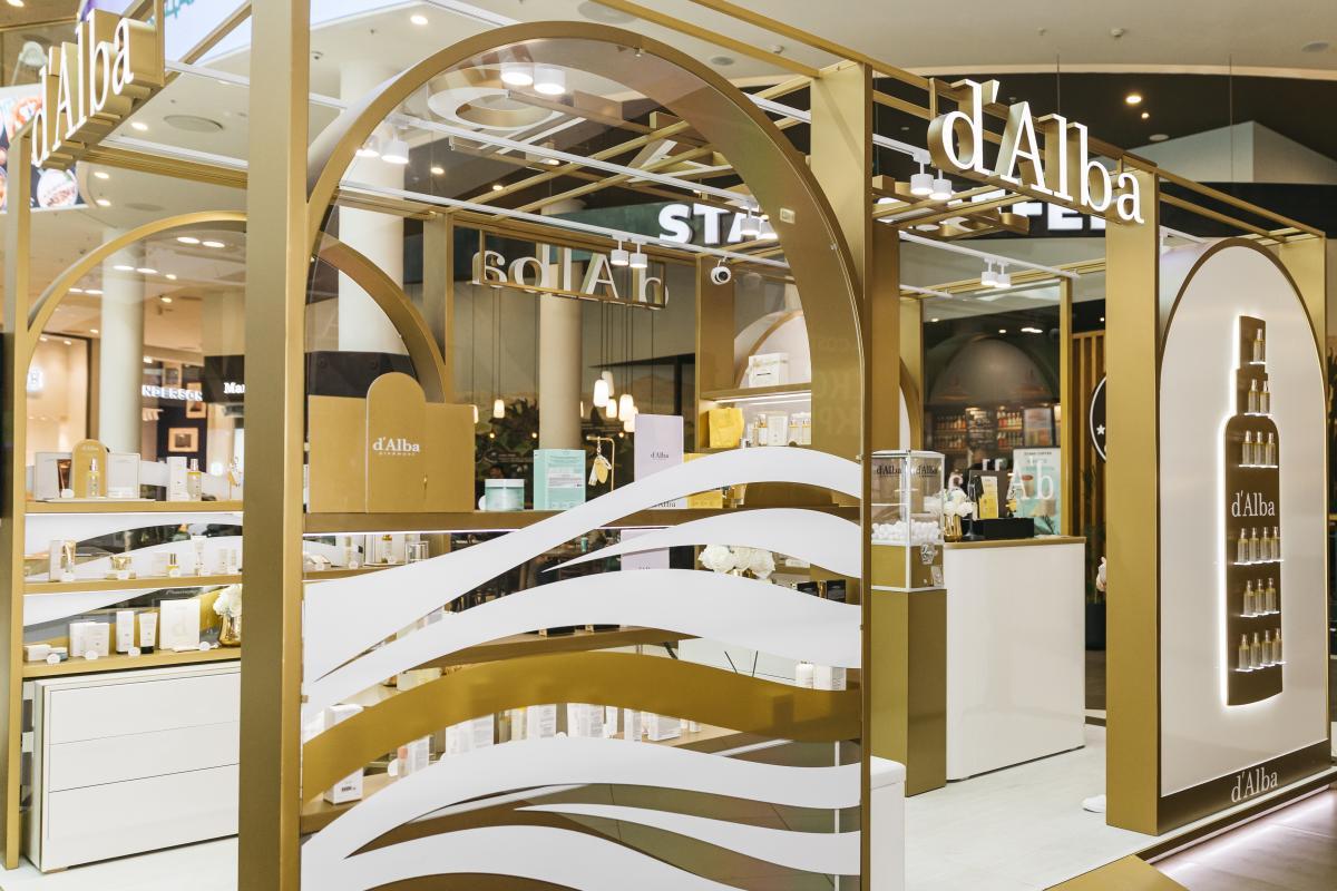 Открытие первого pop-up store d’Alba в Санкт-Петербурге