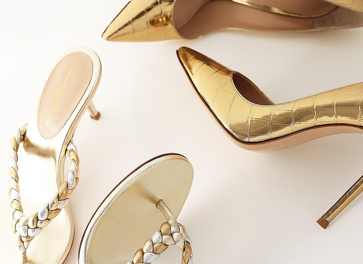 Роскошная золотая обувь для золотой осени