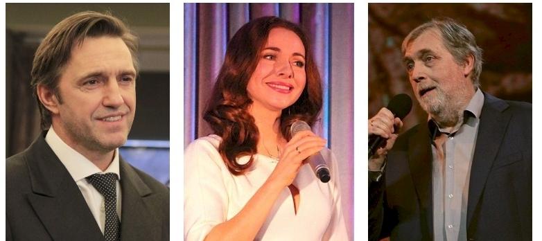 Почётные звания: Екатерина Гусева и Владимир Вдовиченков – народные артисты России, а Никита Высоцкий – заслуженный работник культуры РФ