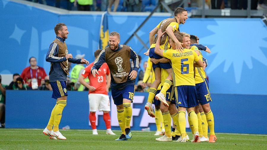 Сборная Швеции вышла в четвертьфинал чемпионата мира по футболу