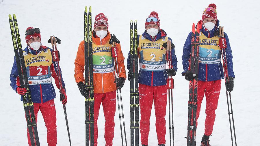 Российские лыжники завоевали серебряные медали на чемпионате мира в немецком Оберстдорфе