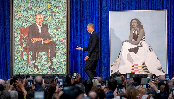 В Вашингтоне представили портреты Барака и Мишель Обамы
