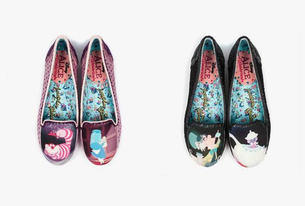 Британские дизайнеры сделали туфли с героями книги «Алиса в стране чудес»