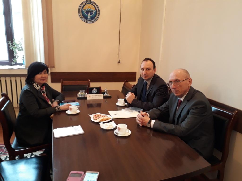 Посол Белоруссии провел встречи в Департаменте по кинематографии культурного ведомства Киргизии