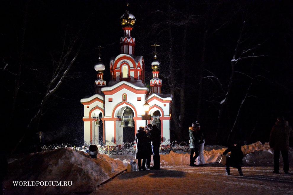 Крещение в Святом источнике Талеж