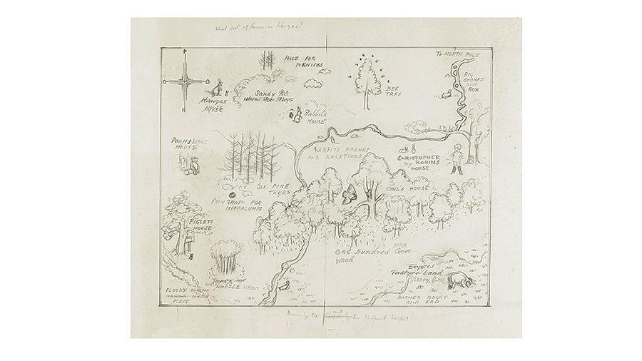 Карту волшебного мира Винни-Пуха продали за рекордные $570 тыс.