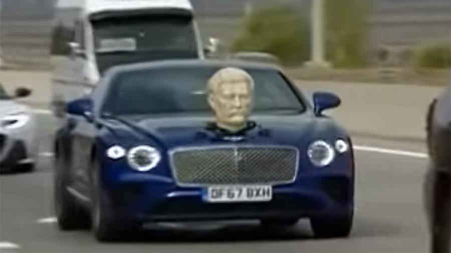 Экс-ведущий Top Gear провез бюст Сталина на капоте машины в Грузии